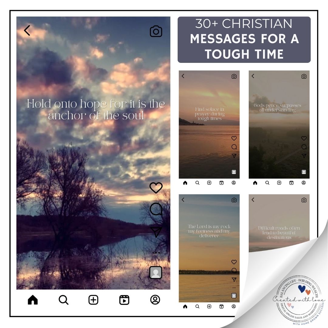 30+ Christian messages for tough times